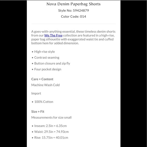 Free People High Waist Nova Denim Paperbag Shorts - Picture 2 of 12